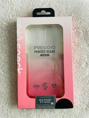 Speck Presidio Perfect-Clear Ombré iPhone Case - Pink to Clear